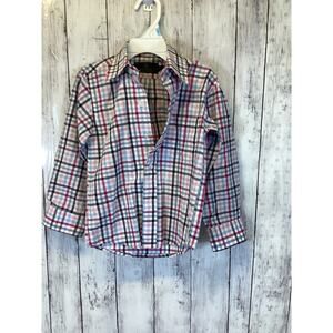 Vittorino Signature Collection Multi-Color Plaid Flannel/Casual Button Up Size 4
